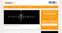 Desktop Screenshot of dailyfizz.com
